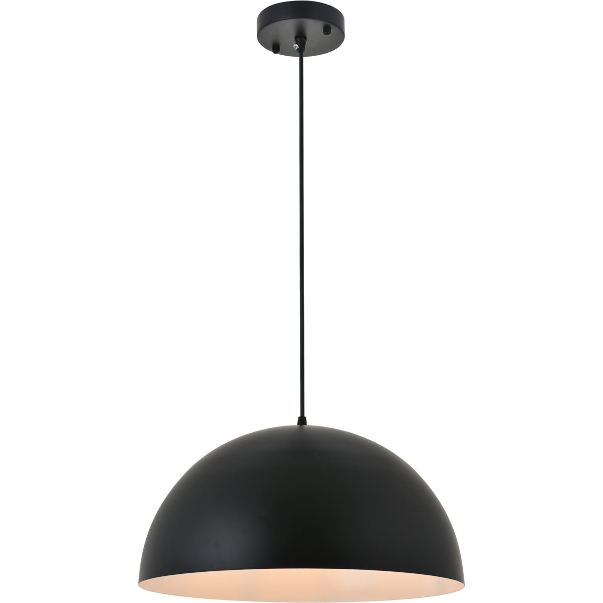 Forte 1 Light 16 inch Black Pendant Ceiling Light