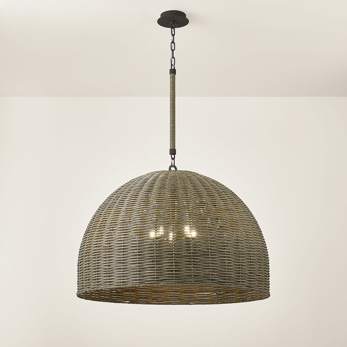 Huxley 5 Light 34 inch Textured Bronze Pendant Ceiling Light