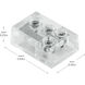 COB Dry Clear 0.64 inch Terminal Block Connectors, 90 Degree