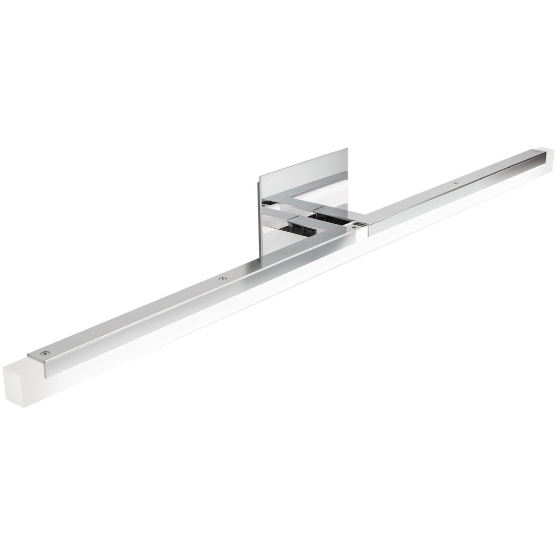 Norwell Lighting 8147 CH FA Double L LED 1.25 inch Chrome ADA Linear Sconce Wall Light