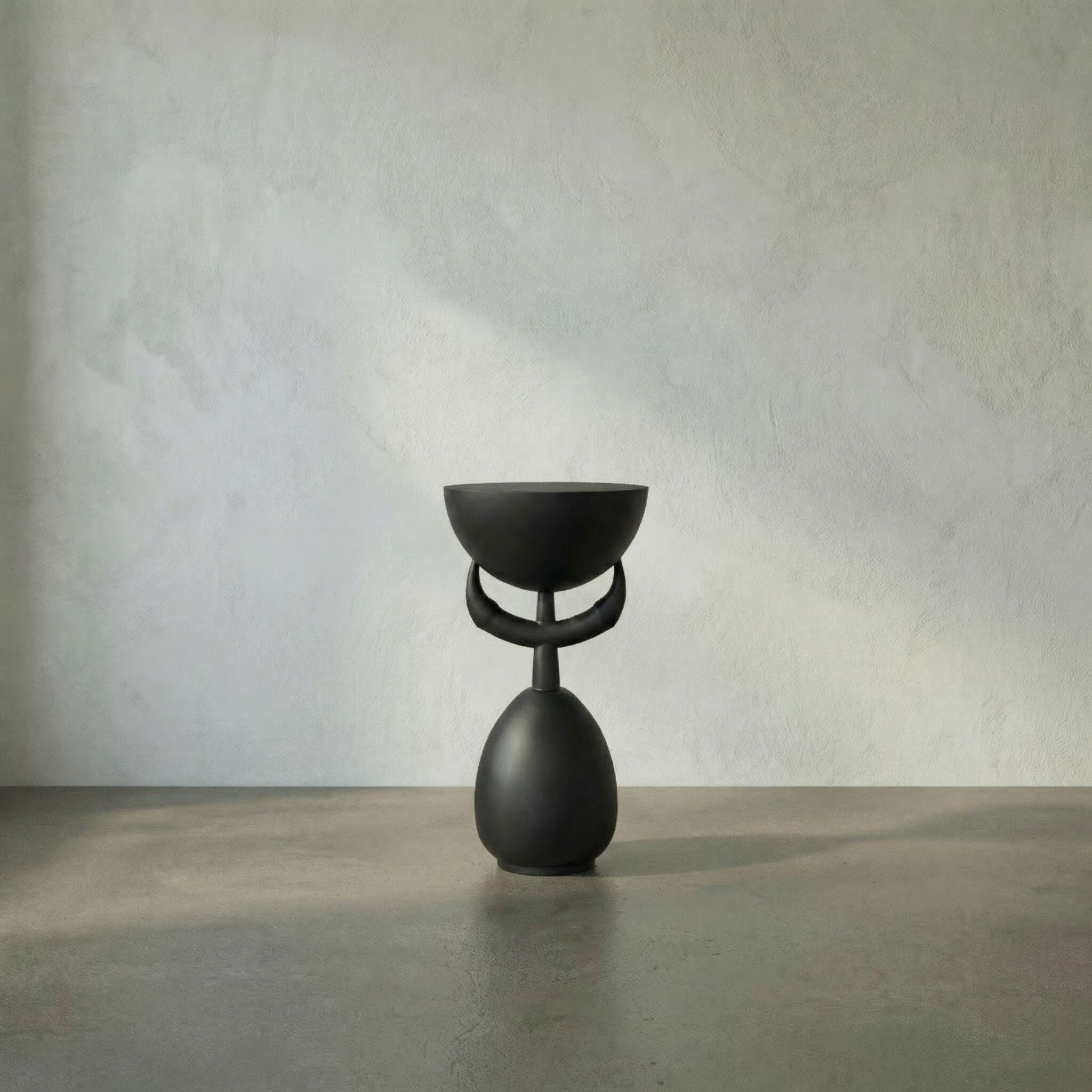 Africa 25 X 14 inch Matte Black Side Table