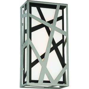 Duvera LED 13 inch Sand Silver/Sand Coal Outdoor Wall Sconce