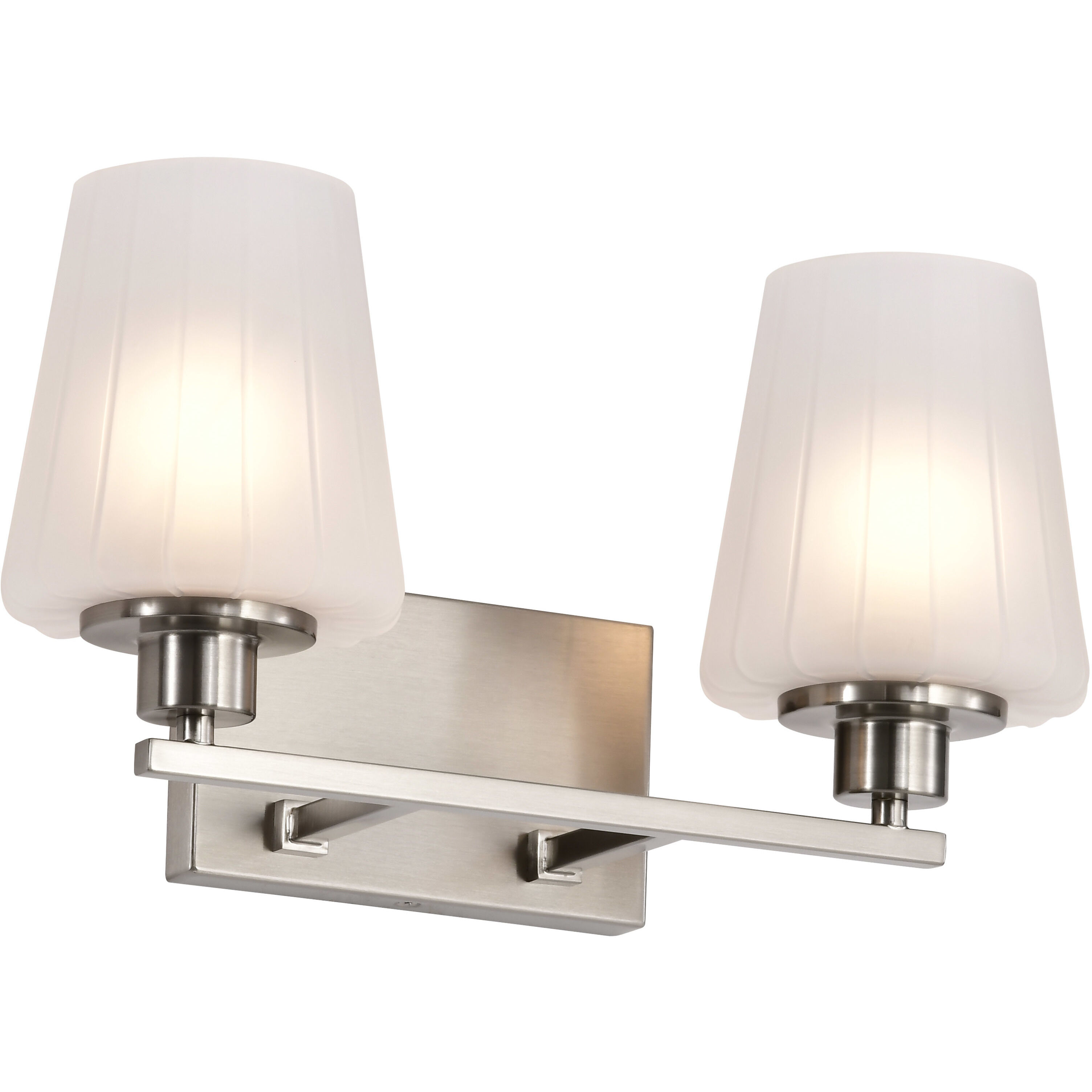 Lune 16 inch Brushed Nickel Vanity Wall Light