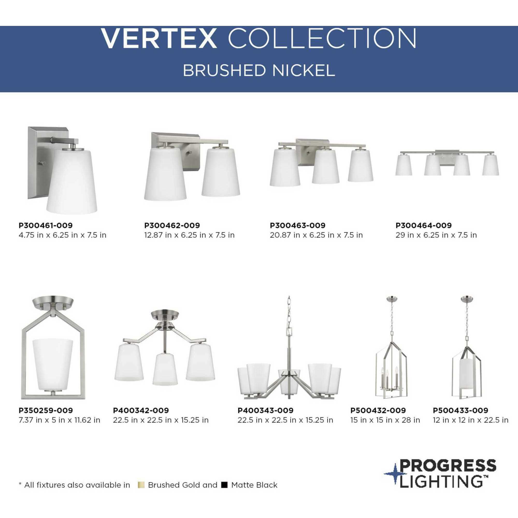 Vertex 4 Light 29 inch Brushed Nickel Bath Light Wall Light