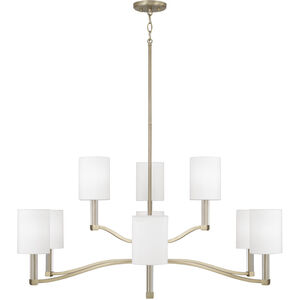Ingrid 9 Light 40 inch Matte Brass Chandelier Ceiling Light