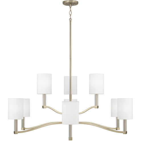 Ingrid 9 Light 40 inch Matte Brass Chandelier Ceiling Light