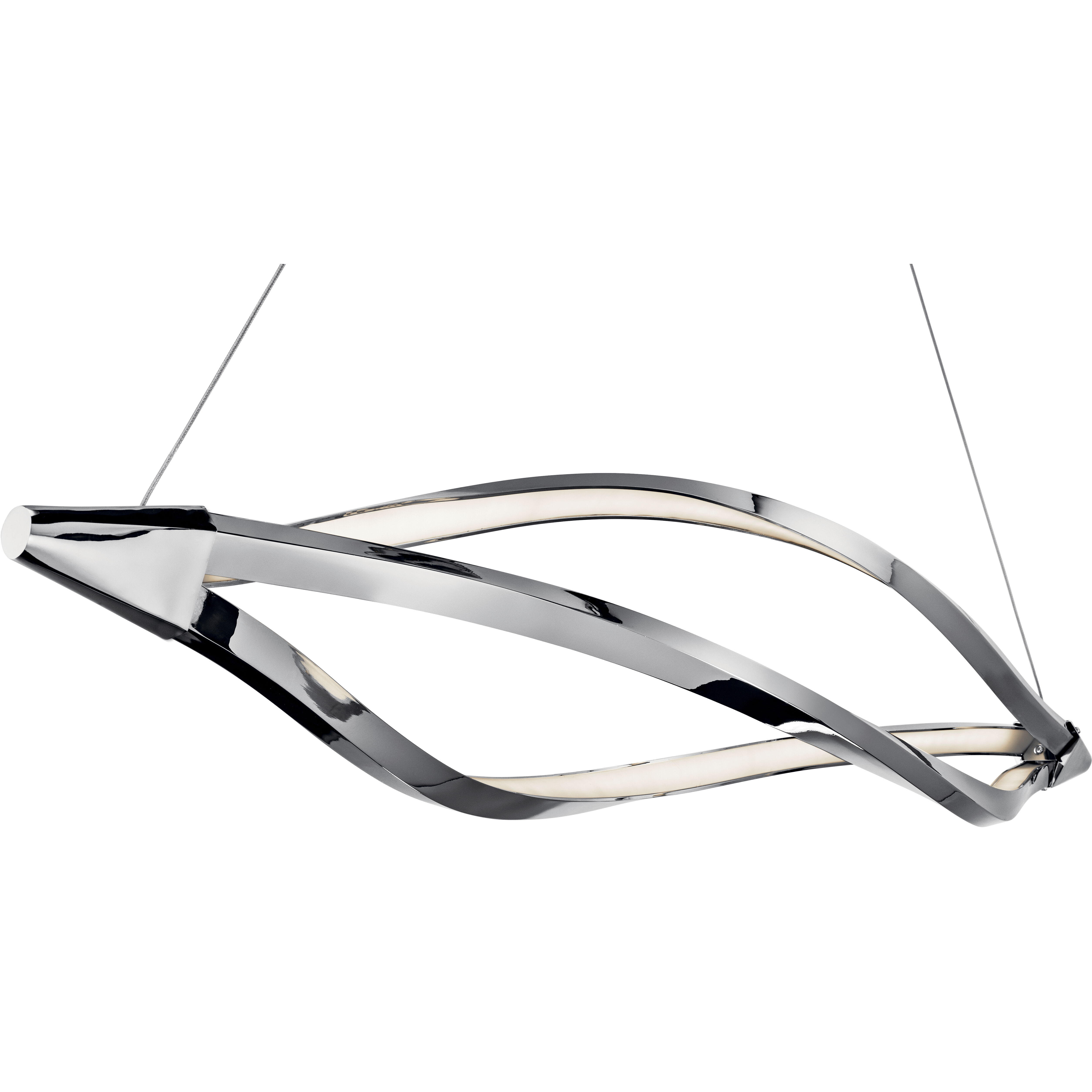 Meridian LED 11 inch Chrome Chandelier Ceiling Light