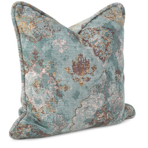 Baroque 20 inch Teal Pillow