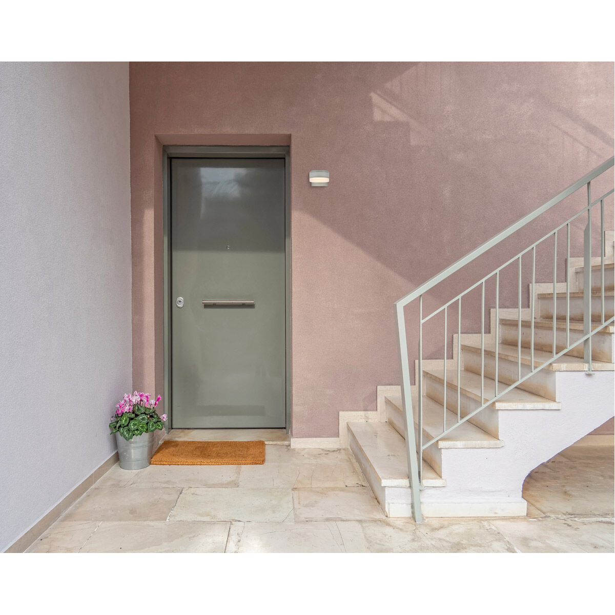 Raine Outdoor Wall Light in Silver