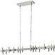 Collette 16 Light 48 inch Satin Nickel Linear Pendant Ceiling Light