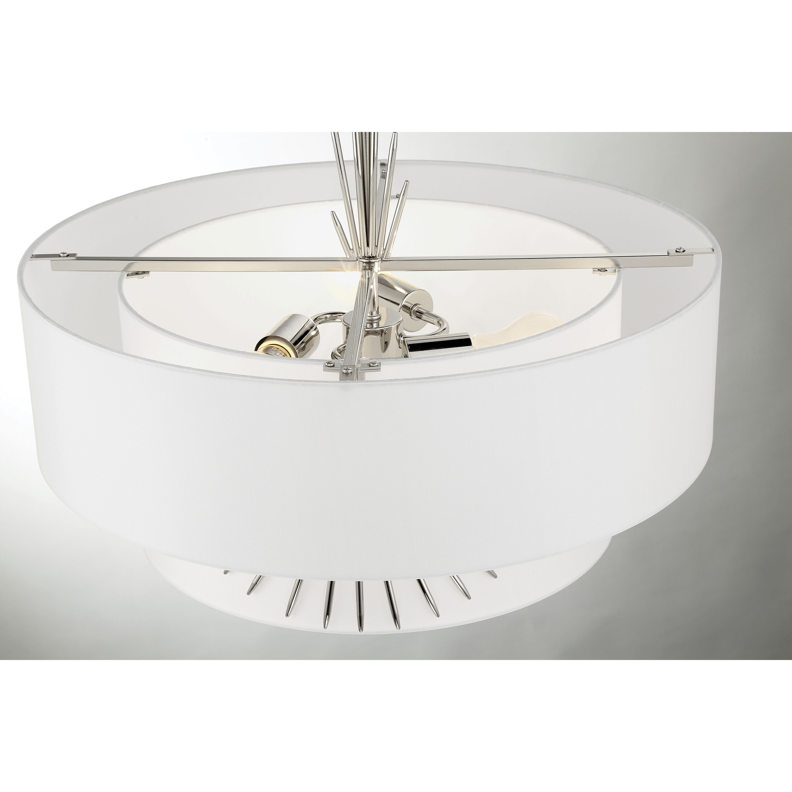 Gramercy 4 Light 25.88 inch Polished Nickel Pendant Ceiling Light