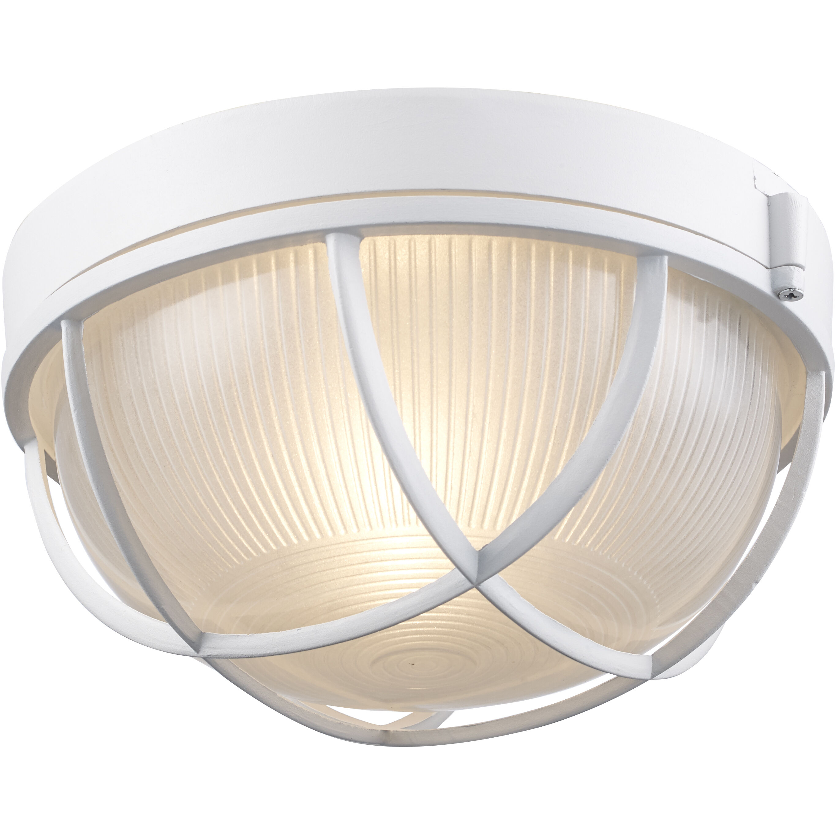 Aria 1 Light 10 inch White Outdoor Bulkhead