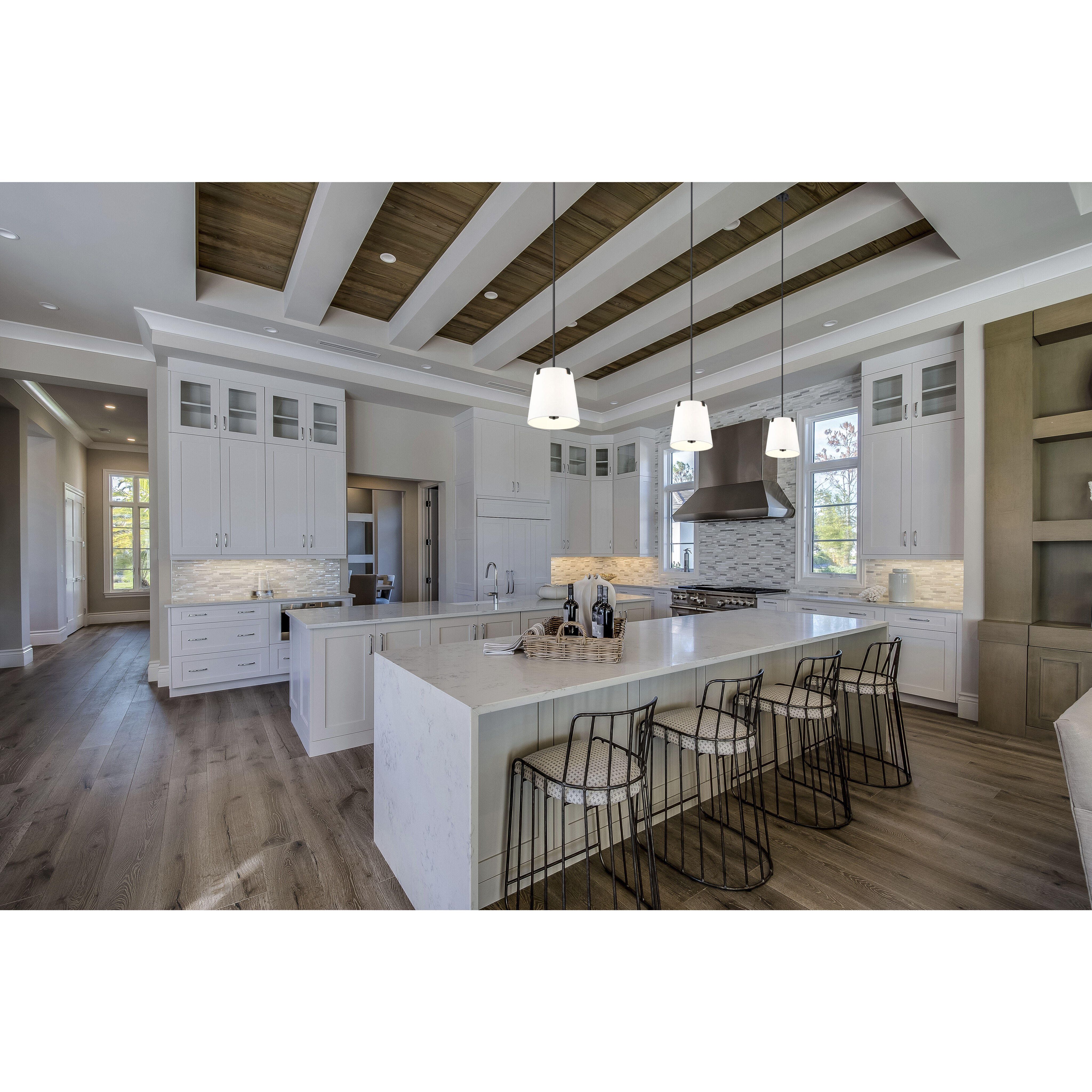 Weston 3 Light 13 inch Matte Black Pendant Ceiling Light