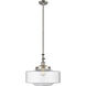 Franklin Restoration Bridgeton 1 Light 16 inch Brushed Satin Nickel Mini Pendant Ceiling Light in Incandescent, Clear