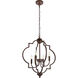 Sandara 4 Light 20 inch Weathered Oak Pendant Ceiling Light