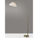 Delaney 76 inch 150.00 watt Antique Brass Arc Floor Lamp Portable Light