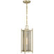 Jacobs 1 Light 5.75 inch Serene Brass Outdoor Hanging Lantern