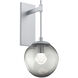 Aster LED LED 10 inch Classic Silver Indoor Sconce Wall Light, Tempo Nebula