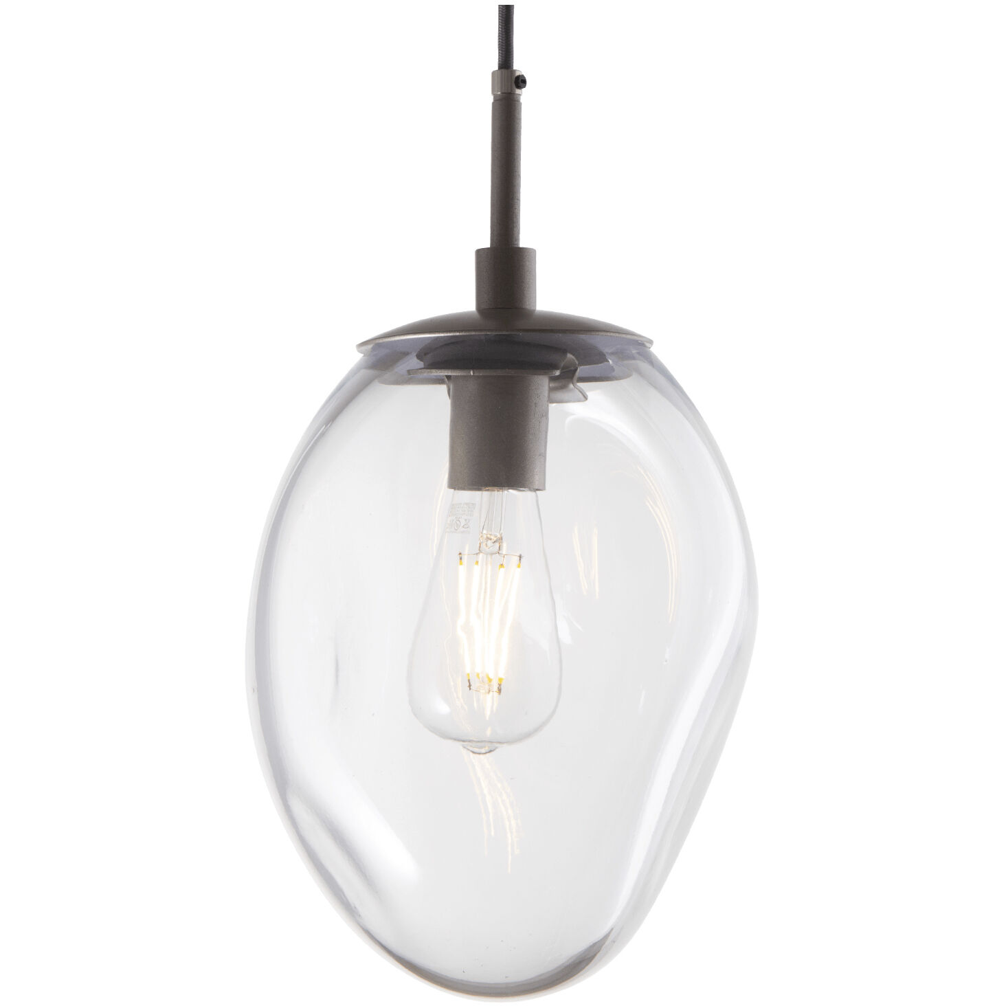 Meteo Incandescent 9 Light Classic Silver Linear Pendant Ceiling Light in Smoke, Multi-Pendant