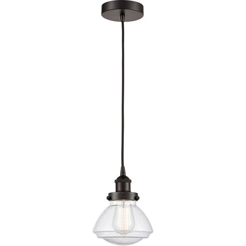 Edison Olean 1 Light 7 inch Oil Rubbed Bronze Mini Pendant Ceiling Light