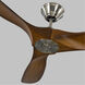 Maverick 52 inch Brushed Steel with Koa Blades Ceiling Fan