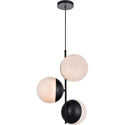Eclipse 3 Light 18 inch Black Pendant Ceiling Light