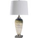 Elstree 34.5 inch 100.00 watt Silver and Chrome and White Table Lamp Portable Light