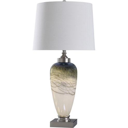 Elstree 34.5 inch 100.00 watt Silver and Chrome and White Table Lamp Portable Light