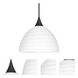 Brella 1 Light Black Cord Pendant Ceiling Light