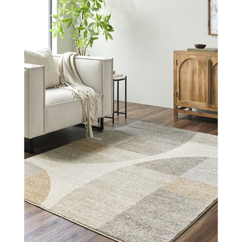 Hyde Park 83.86 X 62.99 inch Light Brown/Light Gray/Brown/Cream/Charcoal Machine Woven Rug in 5.25 x 7