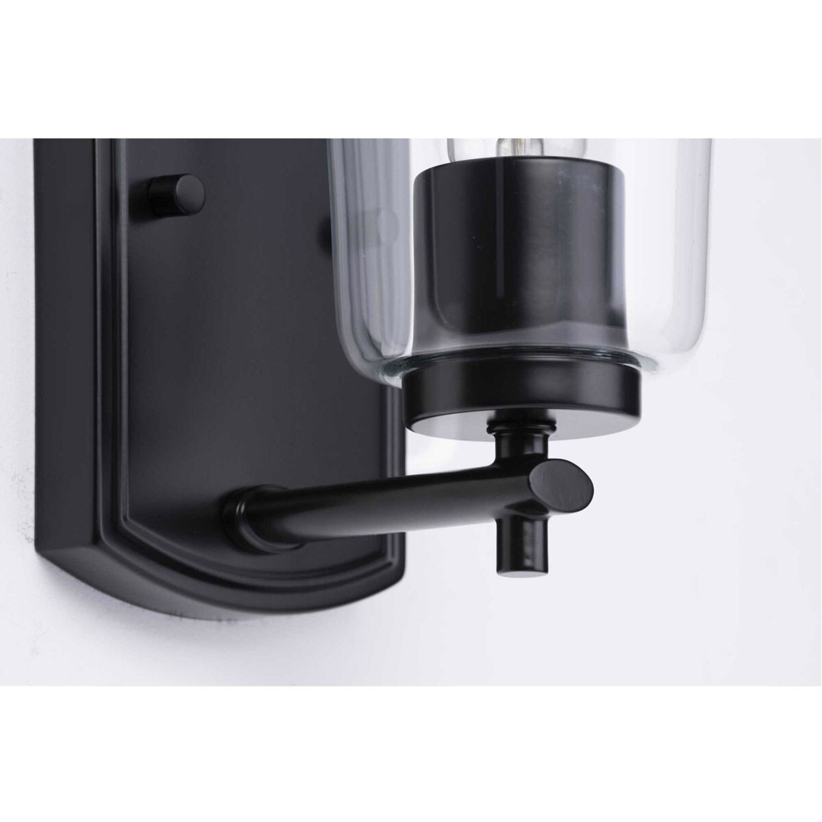 Adley 1 Light 5 inch Matte Black Bath Vanity Wall Light