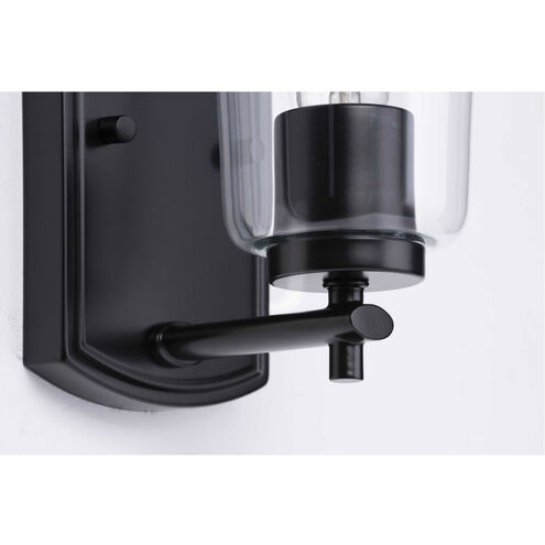 Adley 1 Light 5 inch Matte Black Bath Vanity Wall Light
