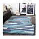 City 36 X 24 inch Aqua/Charcoal/Beige/Taupe Rugs, Rectangle