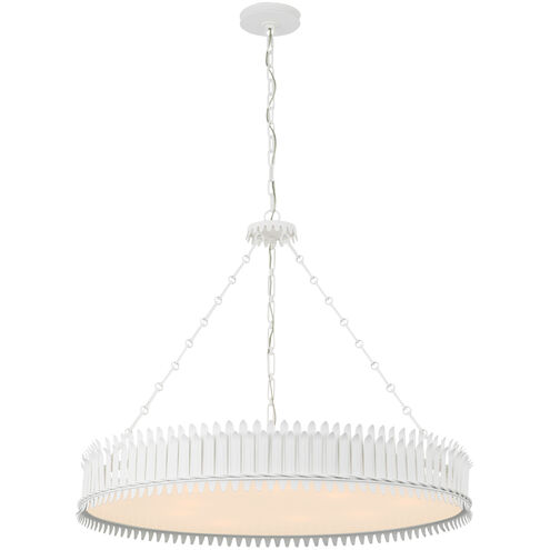 Suzanne Kasler Leslie LED 36.75 inch Plaster White Chandelier Ceiling Light
