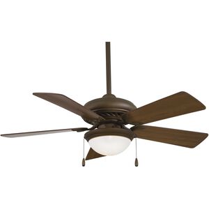 Supra 44 inch Oil Rubbed Bronze with Medium Maple Blades Ceiling Fan