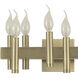 Collette 8 Light 16 inch Antique Brass Bath Vanity Light Wall Light in Brushed Brass