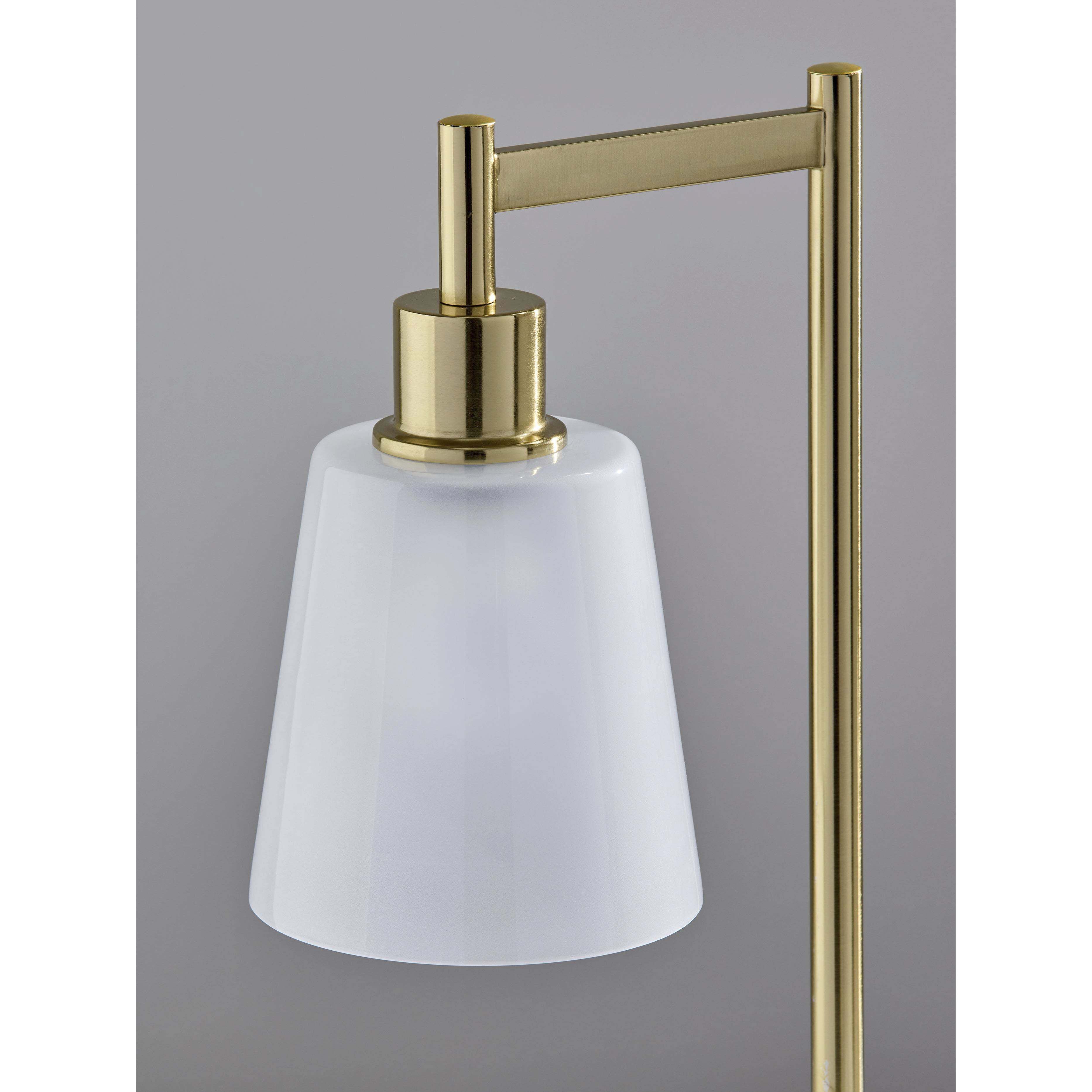 Gio 22 inch 40.00 watt Painted Brass Desk Lamp Portable Light