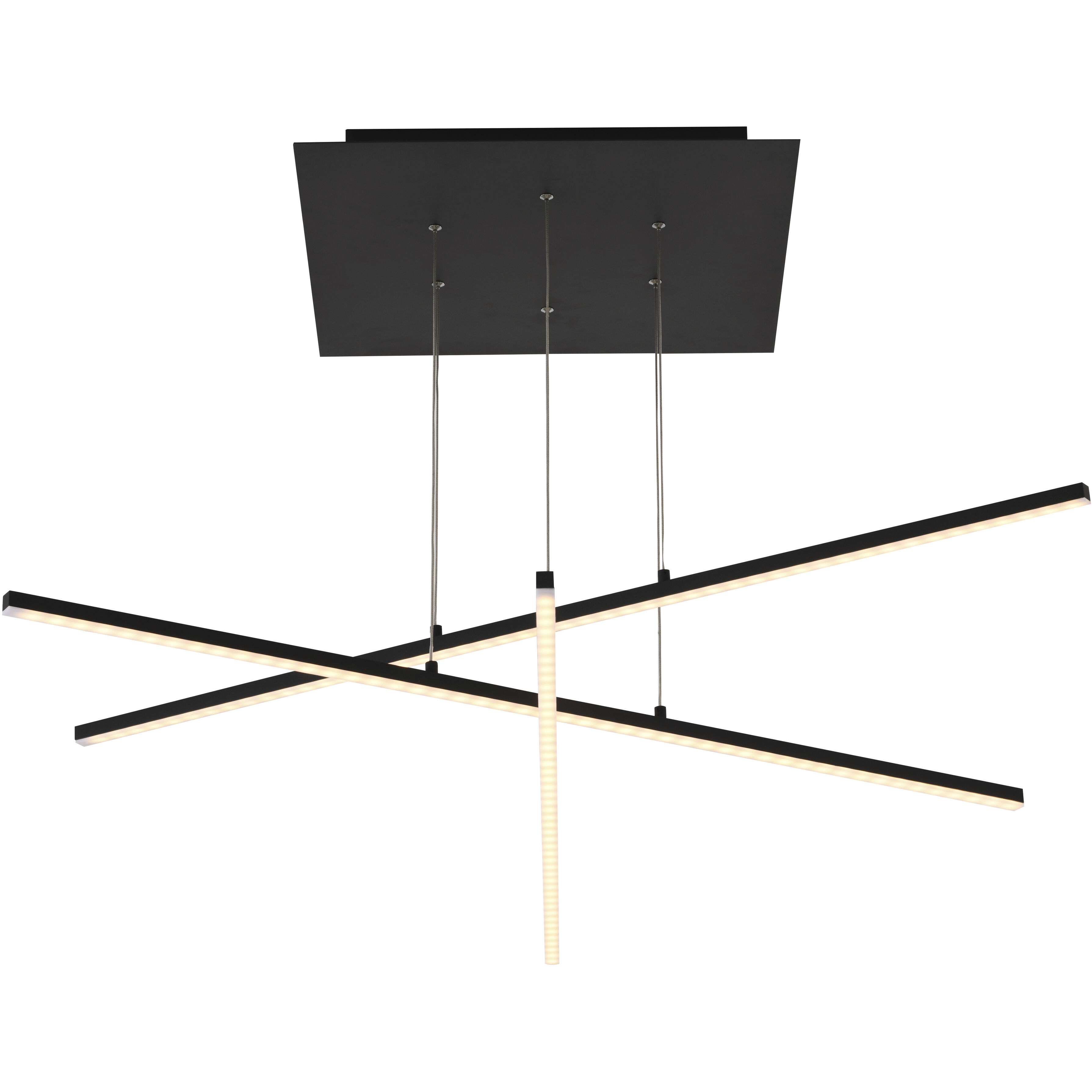 Canada LED 45.8 inch Matte Black Chandelier Ceiling Light