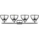 Adirondack 4 Light 38 inch Polished Chrome Bath Vanity Light Wall Light