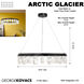 Artic Glacier LED 33.25 inch Coal Chandelier Ceiling Light