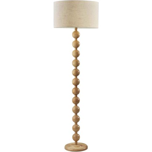 Orchard 62 inch 150.00 watt Natural Wood Floor Lamp Portable Light