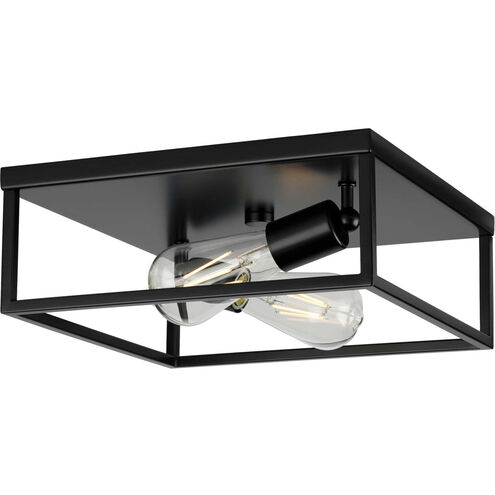 Perimeter 2 Light 12 inch Matte Black Flush Mount Ceiling Light