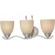 Triton 3 Light 21 inch Moonlight Silver Vanity Light Wall Light
