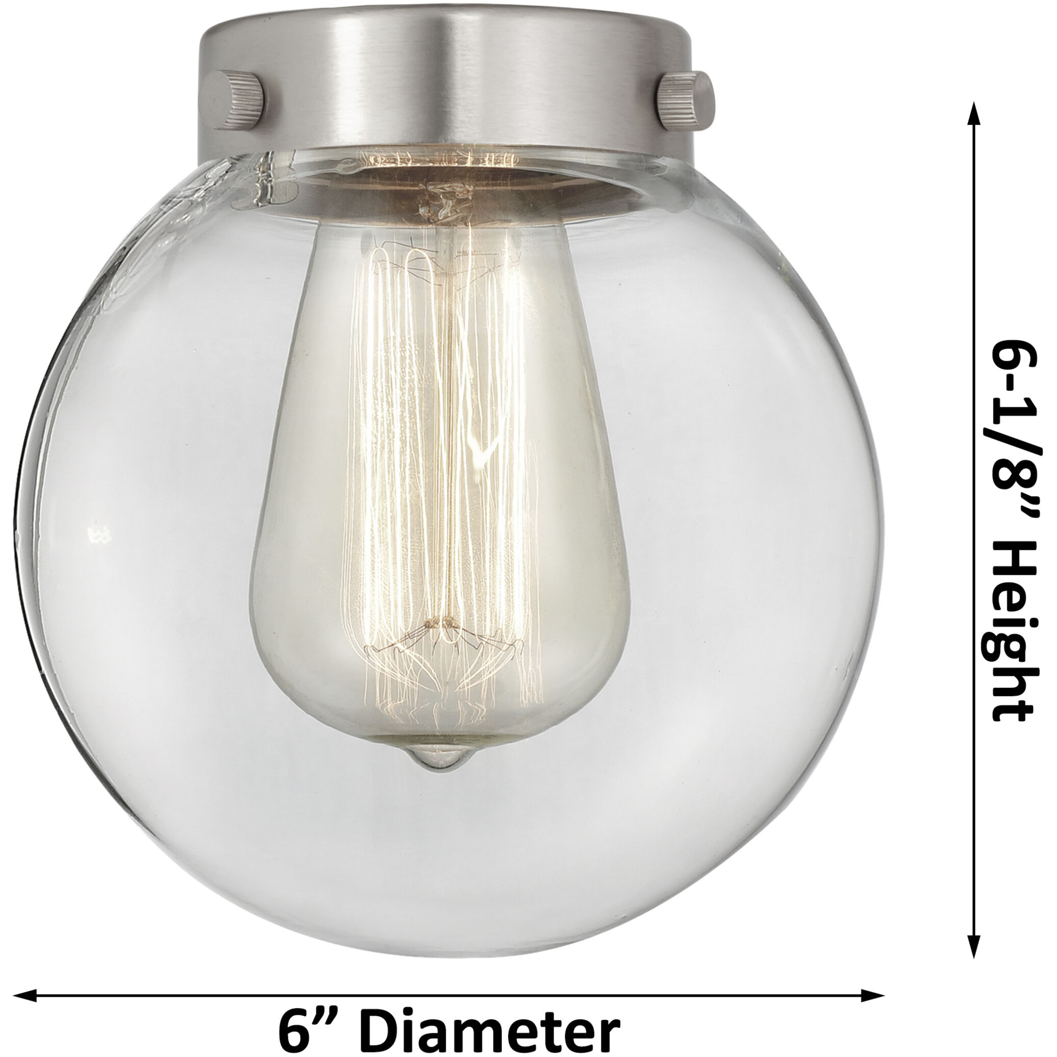 Franklin Restoration Beacon 1 Light 6 inch Brushed Satin Nickel Mini Pendant Ceiling Light in Incandescent, Seedy, Franklin Restoration