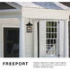 Freeport LED 20 inch Black Outdoor Post Mount Lantern