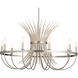 Homestead Baile 9 Light 37 inch Brushed Nickel Chandelier Ceiling Light, Baile