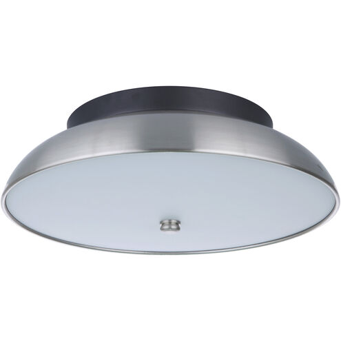 Soul LED 10.5 inch Flat Black / Brushed Polished Nickel Flushmount Ceiling Light in Flat Black/Brushed Polished Nickel