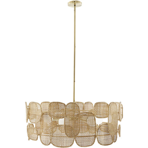 Ronaldo 6 Light 30 inch Natural Chandelier Ceiling Light