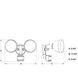 Outdoor Security LED 8.75 inch White Outdoor Security
