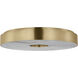 Kelly by Kelly Wearstler Wyllis LED 18 inch Hand Rubbed Antique Brass Flush Mount Ceiling Light